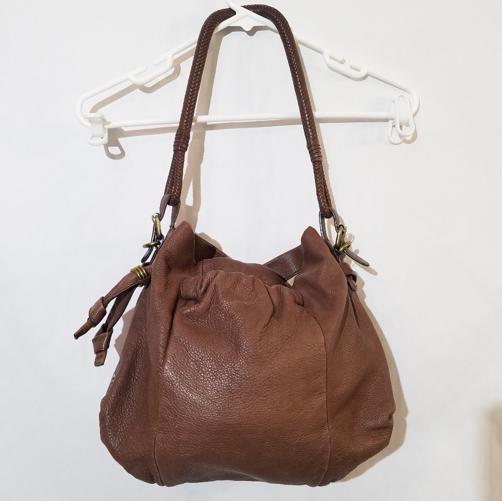 Elliott Lucca Brown Leather Hobo Bag - Picture 5 of 16